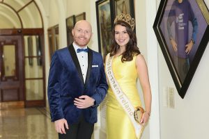 Barra Best and Miss Northern Ireland Carly Wilson. BBCNI Weather