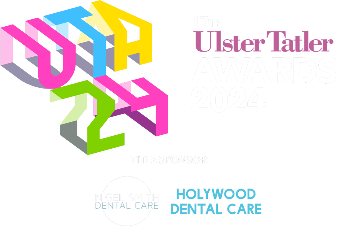 Ulster Tatler Awards 2024 log with the event on Thursday 3rd of October 2024 at Belfast Cirty Hall