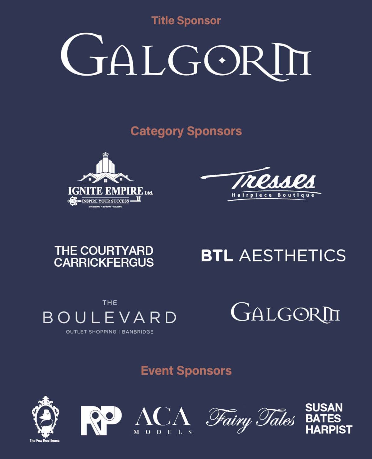 Logos of the awards sponsors.