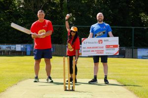 Hama O’Reilly teamed up with Ricky Watts (left) and John Baxter of KP Snacks (NI) to launch a new competition that gives cricket clubs across Northern Ireland the chance to run away with a £1,000 cash prize towards much-needed cricket gear and equipment. 