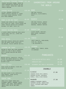 Juko food menu