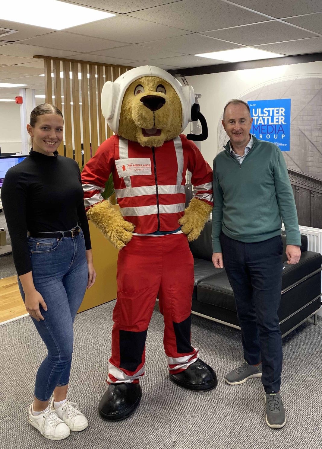 Air Ambulance NI visits Ulster Tatler Media Group